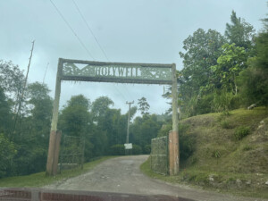 Holywell entrance sign