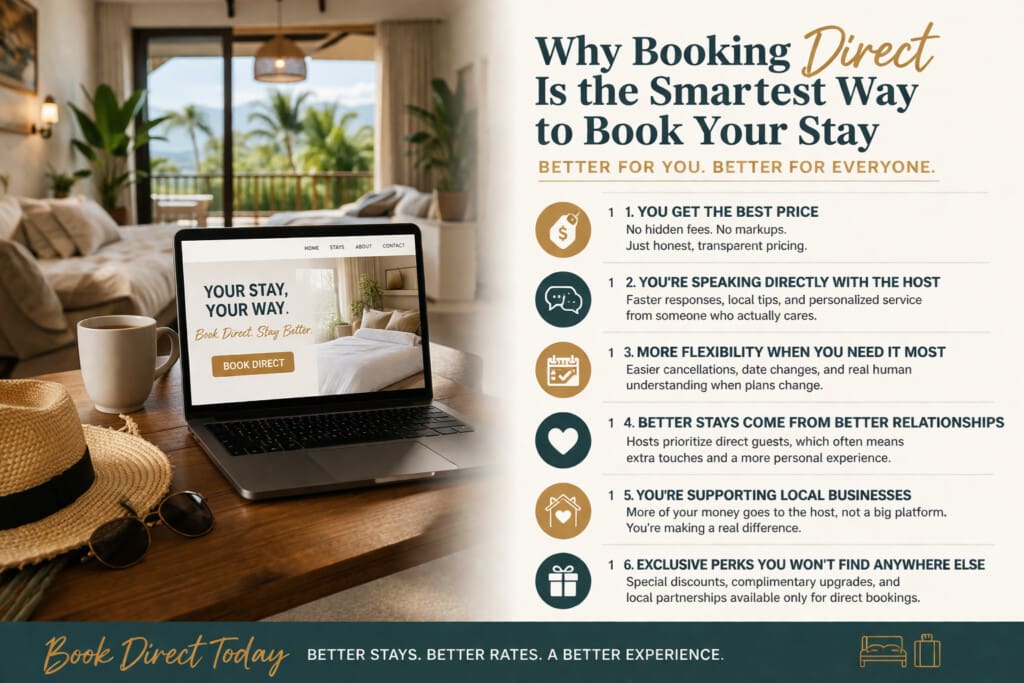 Why book direct for better stays